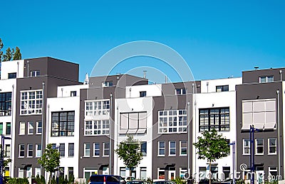 New serial houses in Berlin Stock Photo