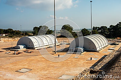 New sewage works Stock Photo