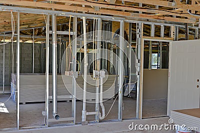 New single family home interior Stock Photo