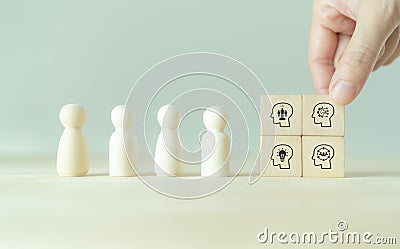 New skill, upskill and reskill concept. Foundational skills will need in the future world of work. Stock Photo