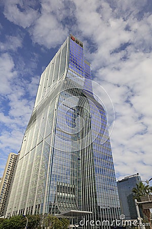New skyscraper of lianfa group, adobe rgb Editorial Stock Photo