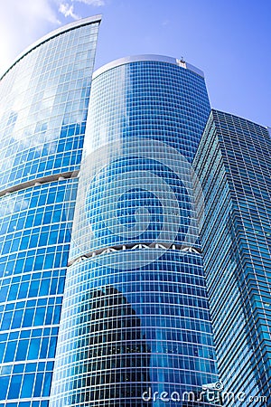 New skyscrapers business centre in moscow city Stock Photo