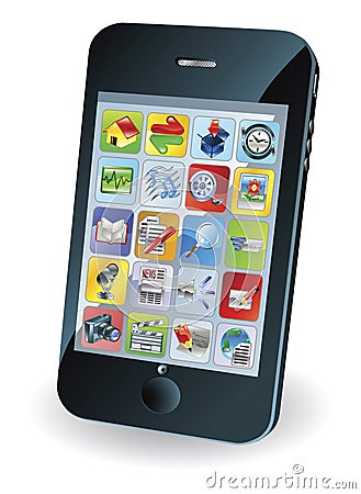 New smart mobile phone Vector Illustration