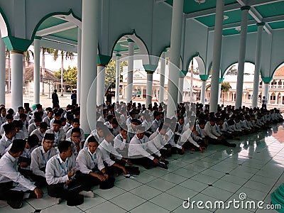 A new students university of Darussalam Gontor, Indonesia Editorial Stock Photo