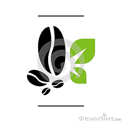 new style coffee beans logo vector for coffee shop and cafe sign Vector Illustration