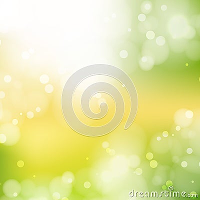 New Sunny abstract green nature background Vector Illustration