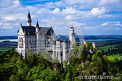 Neuschwanstein Castle(New Swanstone Castle) Stock Photo