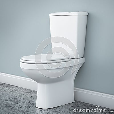 New toilet bowl Stock Photo