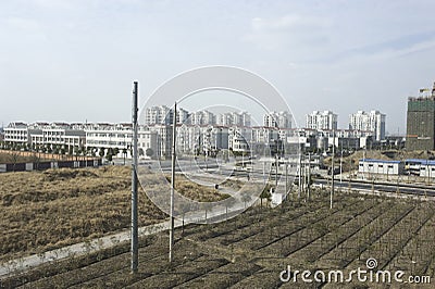 New town in suburb china Stock Photo