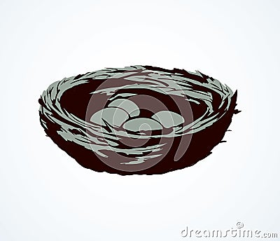 Nest. Vector drawing Vector Illustration