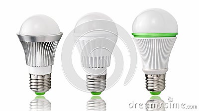 energy saving lighting,new type LED bulb evolution lighting energy saving Stock Photo
