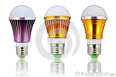 New type LED lamp bulb or energy saving led light bulb Stock Photo