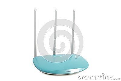 New type of wireless router Stock Photo