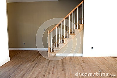 New Unfinished Home Interior Stock Photo