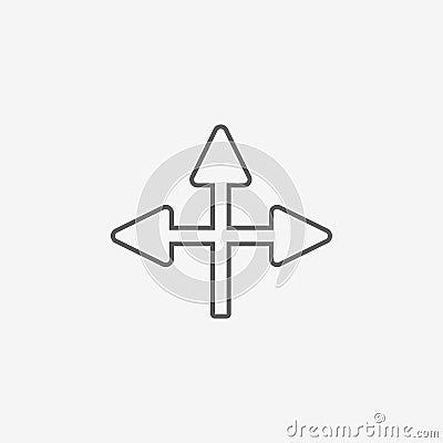 New universal arrow Vector Illustration