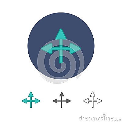 New universal arrow Vector Illustration