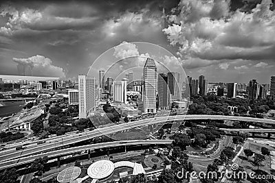 New Urban views in Singapore Editorial Stock Photo