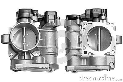 New vehicle throttle Stock Photo