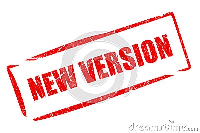 New version stamp Stock Photo