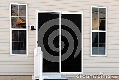 new vinyl windows and door Stock Photo