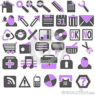 New Web & Bussines Icons Stock Photo