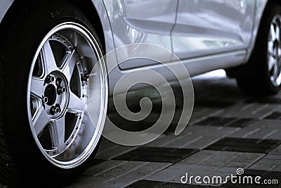 New wheels Stock Photo