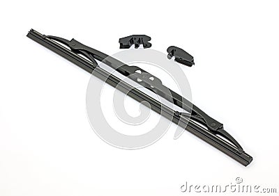 New windshield wiper with adapters Stock Photo
