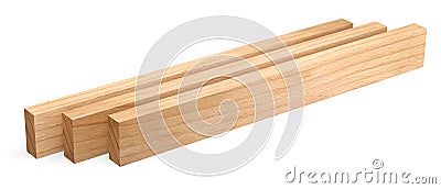 New wooden beams Cartoon Illustration