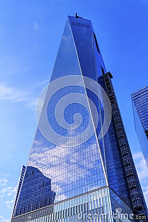 New World Trade Center Glass Skyscraper New York City NY Editorial Stock Photo