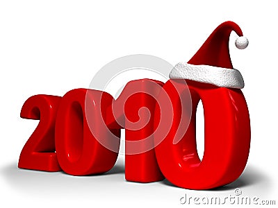 NEW YEAR 2010 Stock Photo