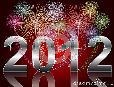 New Year 2012 Stock Photo