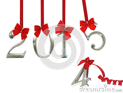 New year 2015 is coming Stock Photo