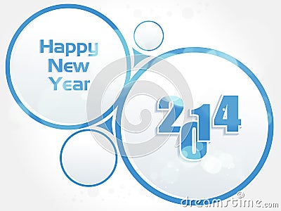 New year 2014 background. Vector illustration Cartoon Illustration