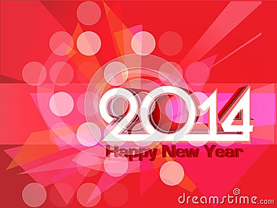 New year 2014 background. Vector illustration Cartoon Illustration