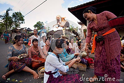 New year on Bali, Indonesia Editorial Stock Photo