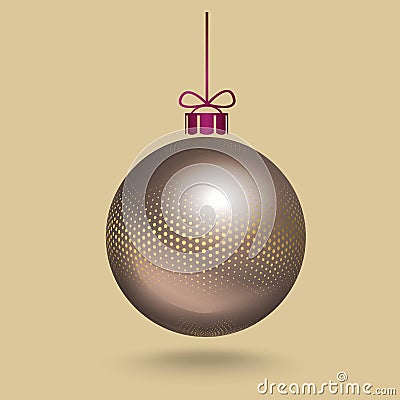 New year ball Vector Illustration