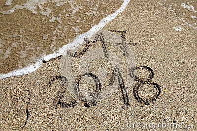 New Year 2018 Stock Photo