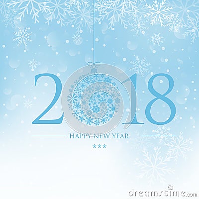 happy new year greeting card vector illustration Vector Illustration