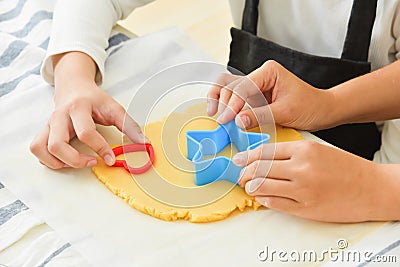 New year and Christmas cookies. Stock Photo