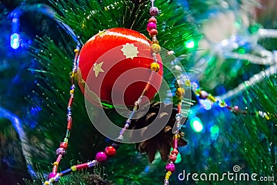 New year and Christmas decor Stock Photo
