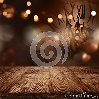 New Year clock Stock Photo