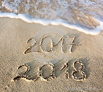 New Year 2018 is coming concept. Stock Photo