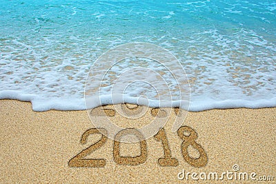 New Year 2018 is coming concept. Stock Photo