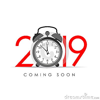 2019 New Year coming soon Vector Illustration