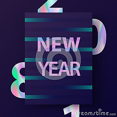 New Year cover design Vector Illustration