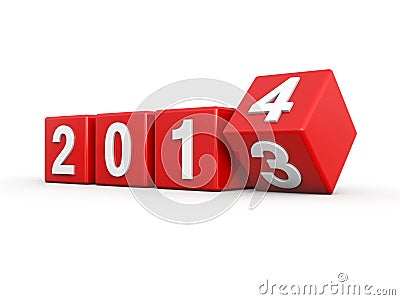 New year 2014 Stock Photo