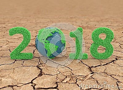 New Year 2018 Stock Photo