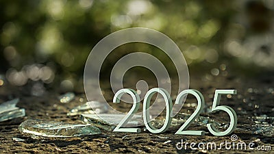 2025 3d rendering. Stock Photo