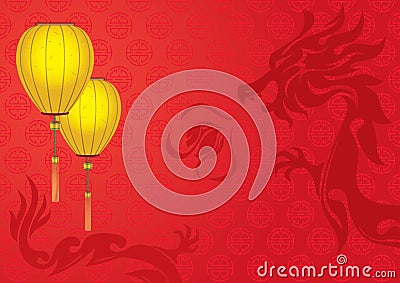 New year day - 2012 Dragon background Vector Illustration