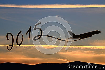 New year 2015 drawing Stock Photo